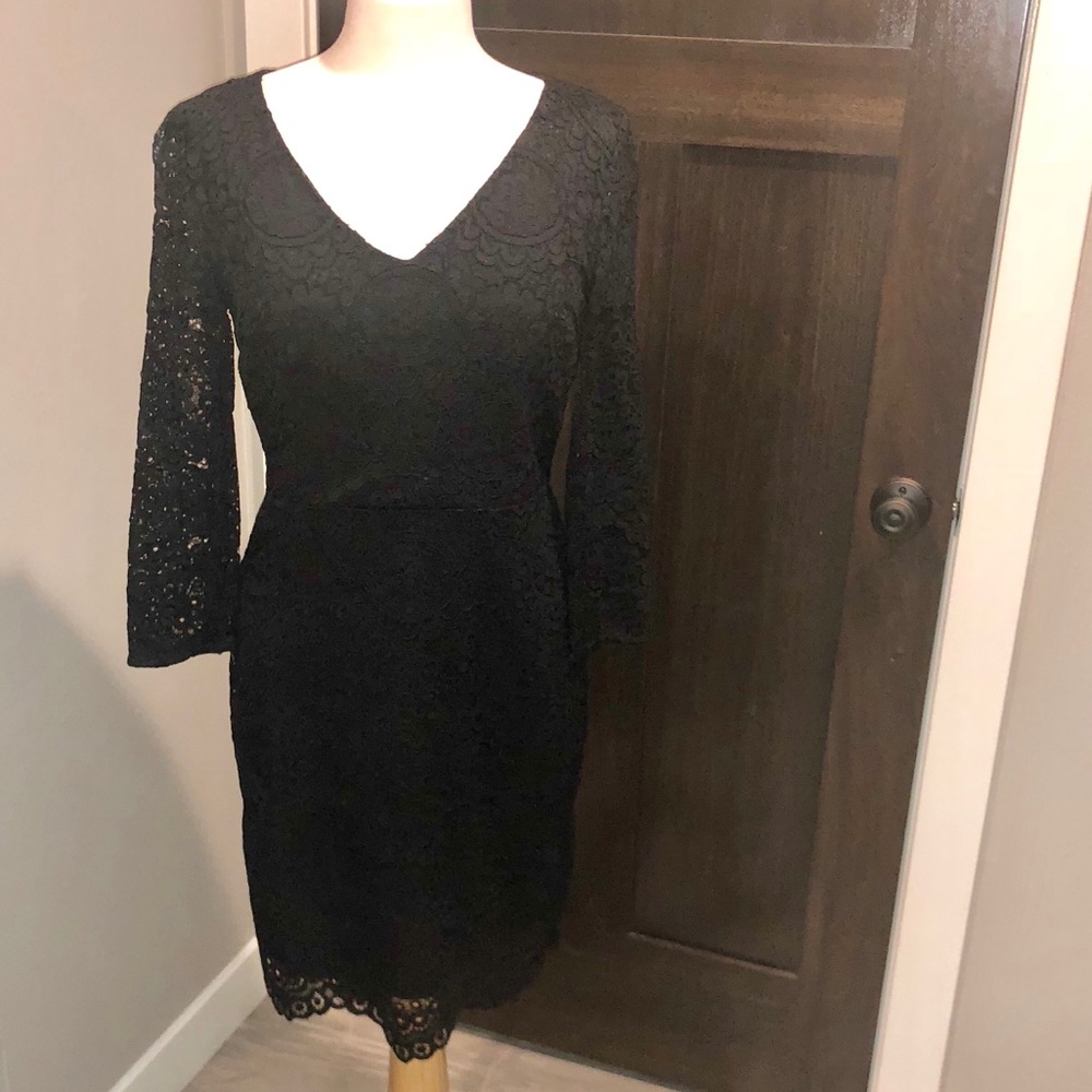 Loft Black Lace Dress